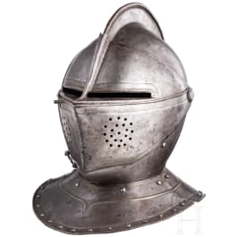 K&uuml;rassier-Mantelhelm in Offiziersqualit&auml;t, Frankreich, um 1600