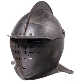 K&uuml;rassier-Mantelhelm, deutsch, um 1620