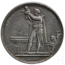 Medaille &bdquo;BAPT&Ecirc;ME DU ROI DE ROME" von 1811