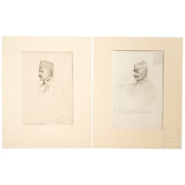 Richard Benno Adam (1873 - 1937), zwei Offiziersportraits, datiert 1915