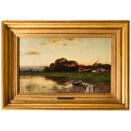 „Abendstimmung“, Konrad Alexander Müller-Kurzwelly (Chemnitz 1855–1914 Berlín)