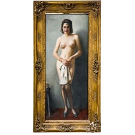 'Staand vrouwelijk naakt', Hans Hassenteufel (Hamburg 1887–1943 München), 1e helft 20e eeuw