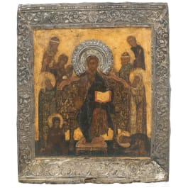 Deisis extins cu basma de argint, Rusia, sfârșitul sec. XVII