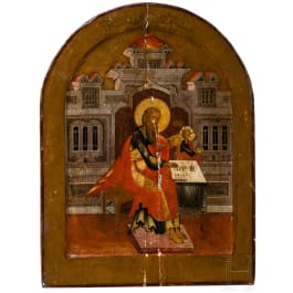 Icoană cu evanghelistul Matei, Rusia, circa 1800