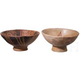 Zwei pr&auml;kolumbische Schalen, wohl Ekuador, Carchi, 800 - 1500 n. Chr.
