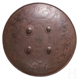 Eisernes Rundschild (Sipar), Indien, 19. Jhdt.