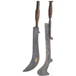Zwei Opfer&auml;xte, (Ram Dao), Nepal, 19. Jhdt.