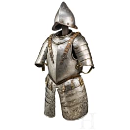 Knechtischer Halbharnisch mit Birnmorion, Italien, um 1600