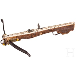 Reich verzierte Armbrust, Historismus, wohl Sachsen, 19. Jhdt.