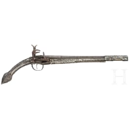 Silbermontierte Miqueletpistole, Montenegro, 1. H&auml;lfte 19. Jhdt.