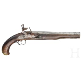 Steinschlosspistole, deutsch, um 1730