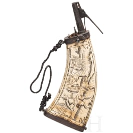 Musketier-Pulverflasche, deutsch, um 1600