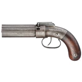 Pepperbox Perkussions-Revolver, Manston, um 1850