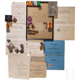 The estate of a General Music Director - Medals, certificates and documents