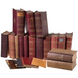 Sechzehn Ranglisten der preu&szlig;ischen Armee und vier B&auml;nde Fachliteratur, 1890 - 1914