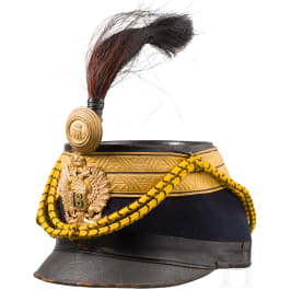 A sergeant&rsquo;s/ensign&rsquo;s shako in the Imperial and Royal Hussar Regiment No. 13