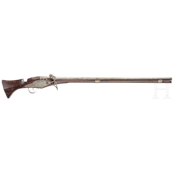 A heavy German matchlock musket, mid-17th century