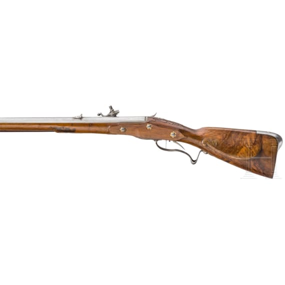 A central German wheellock rifle, so-called "M&uuml;llerb&uuml;chse", circa 1680