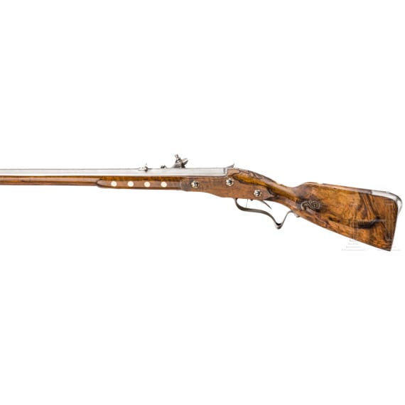 A central German wheellock rifle, so-called "M&uuml;llerb&uuml;chse", circa 1680/90