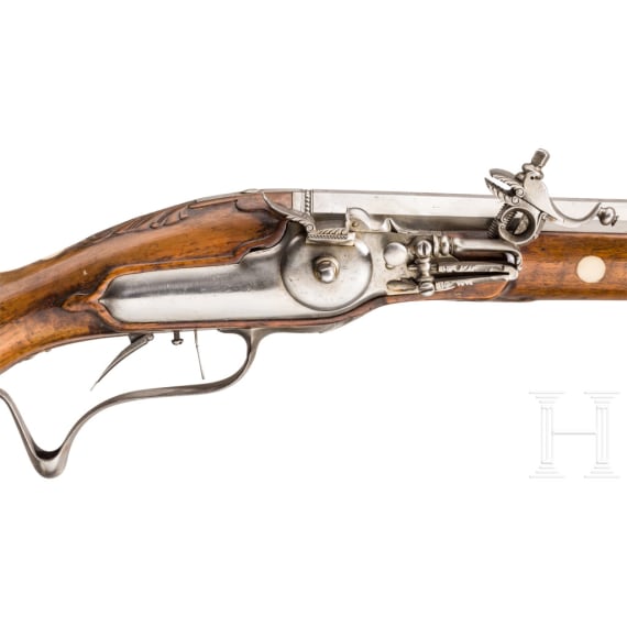 A central German wheellock rifle, so-called "M&uuml;llerb&uuml;chse", circa 1680/90