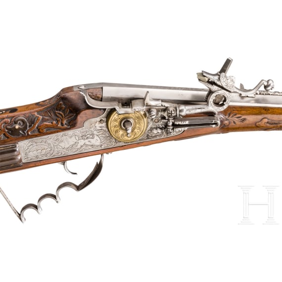 A southern German wheellock carbine, circa 1750