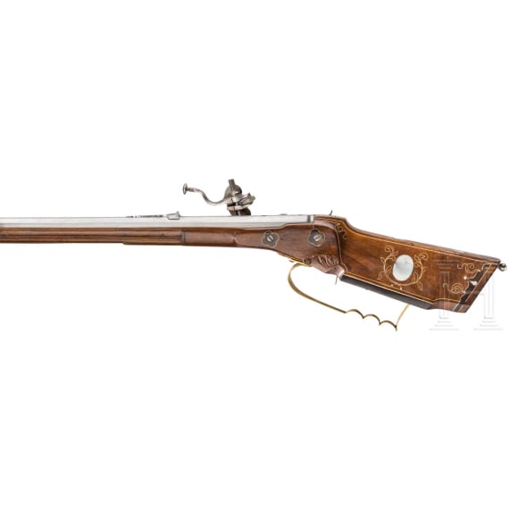 A wheellock rifle, Johann Christoph Kuchenreuter, Steinweg near Regensburg, circa 1780