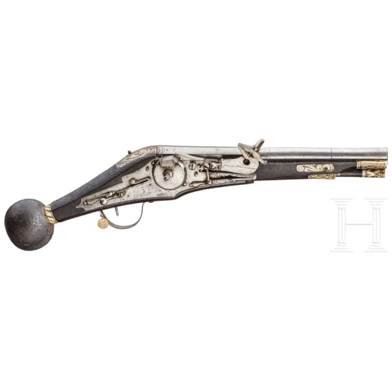 A wheellock puffer for enlisted men of the lifeguard of the Electorate of Saxony (2nd model), master "CH", dated 1591