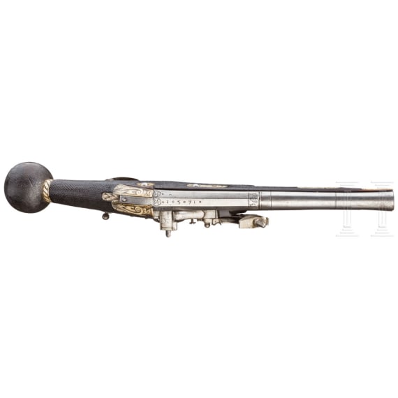A wheellock puffer for enlisted men of the lifeguard of the Electorate of Saxony (2nd model), master "CH", dated 1591