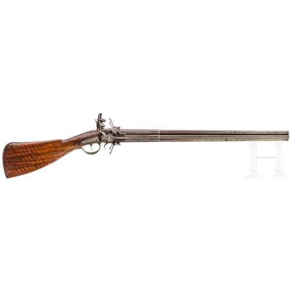 A significant flintlock double wender by Cornelius Clett, Salzburg, circa 1660