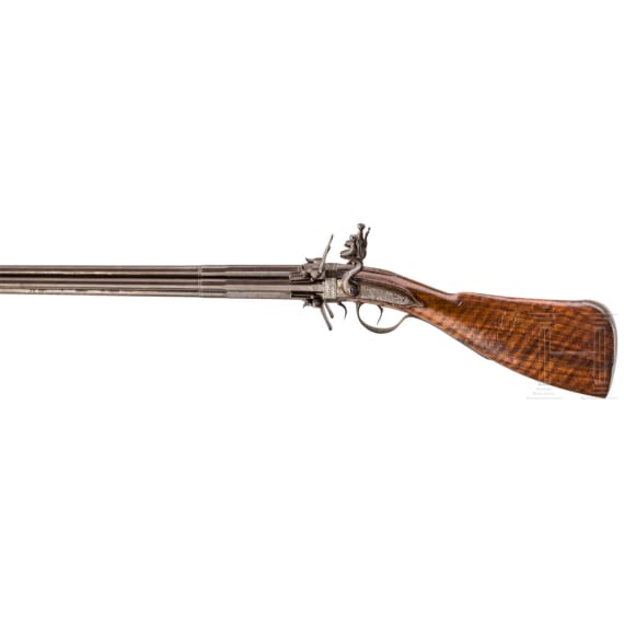A significant flintlock double wender by Cornelius Clett, Salzburg, circa 1660