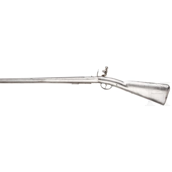 A significant all-metal flintlock rifle, Johann Glett, Passau, circa 1680/90