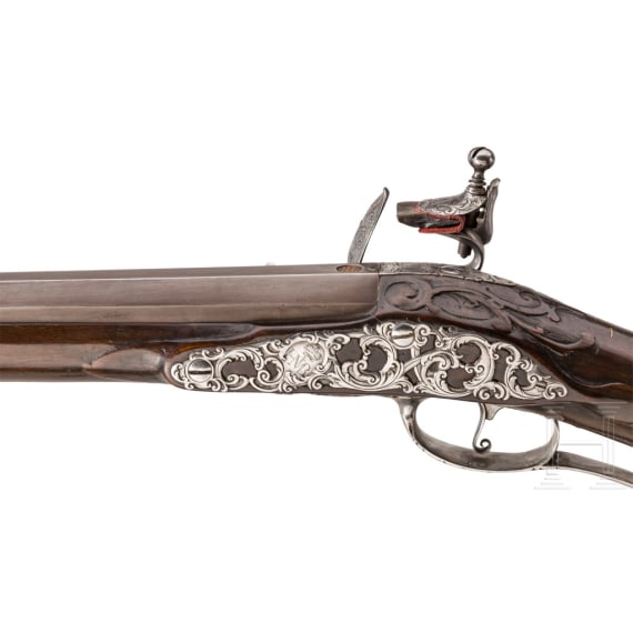 Steinschlossflinte, Christoph Joseph Frey, M&uuml;nchen, um 1720