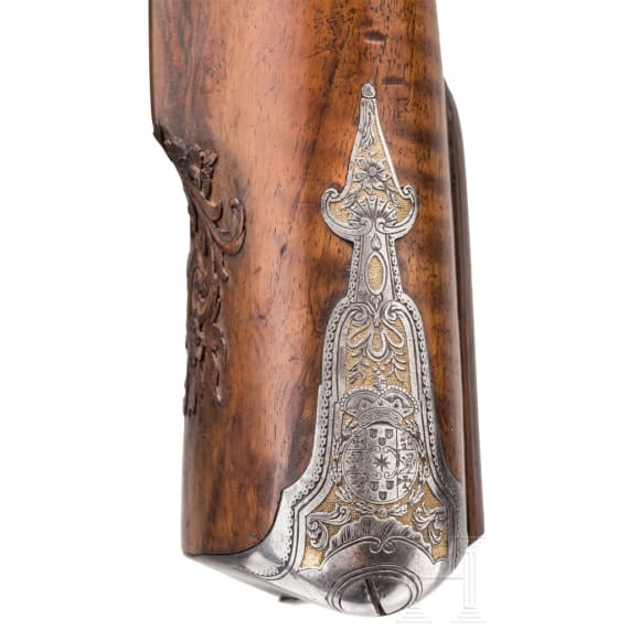 An over-and-under rifle from the armoury of the Prince of Waldeck, Hess in Zweibr&uuml;cken, circa 1730