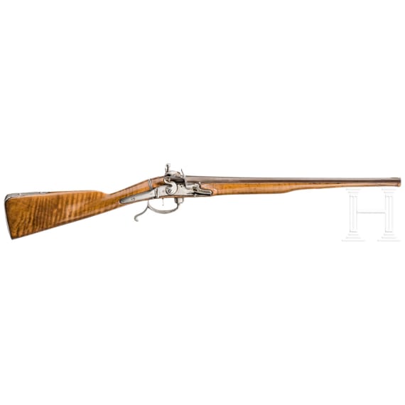Hinterladerflinte mit Klappschaft, System Ferguson, Frankreich, um 1740