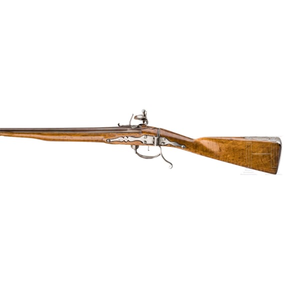 Hinterladerflinte mit Klappschaft, System Ferguson, Frankreich, um 1740