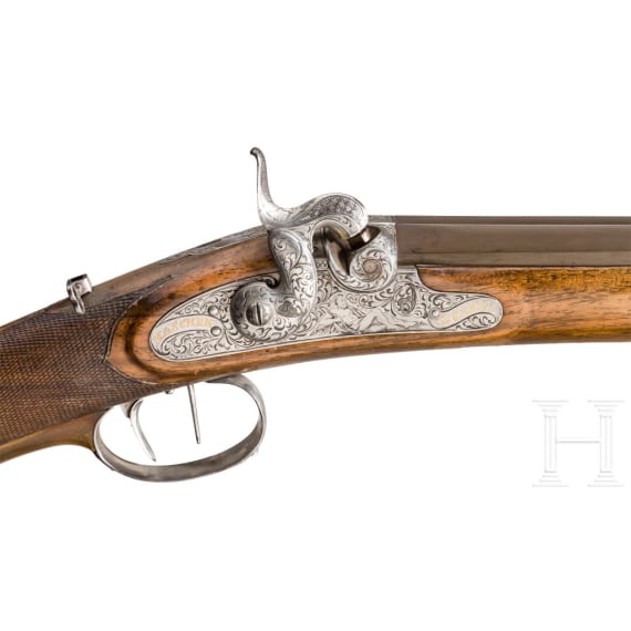 Perkussionsb&uuml;chse, Naschek, Gabel, um 1850