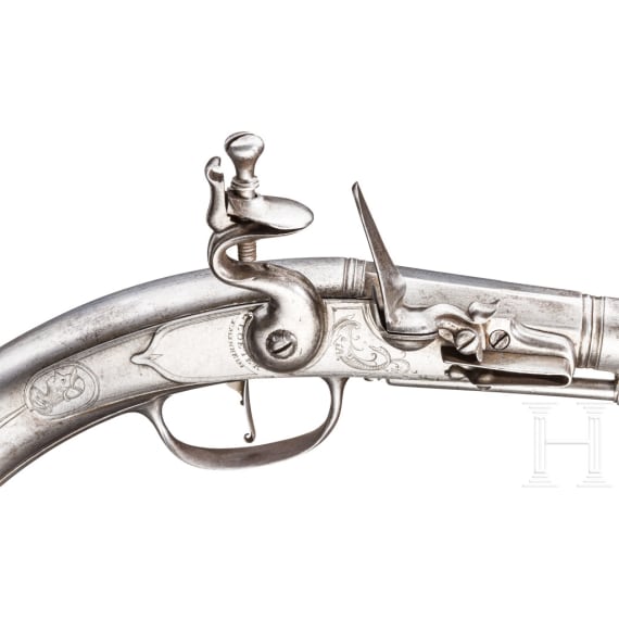 A rare all-metal flintlock pistol, Cloeter, Mannheim, circa 1680/90