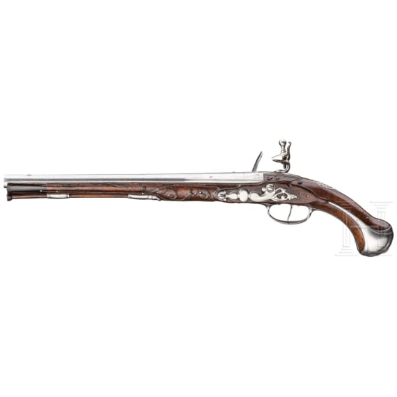 Lange Steinschlosspistole, Dupuy, Paris, um 1720