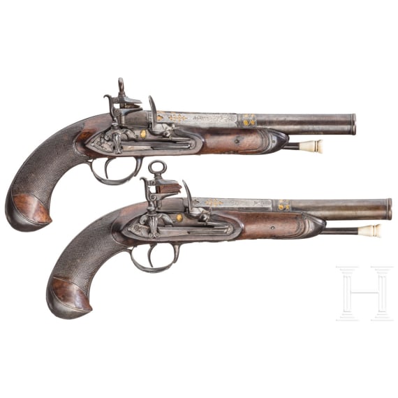 Ein Paar Miquelet-Pistolen, Spanien, um 1800