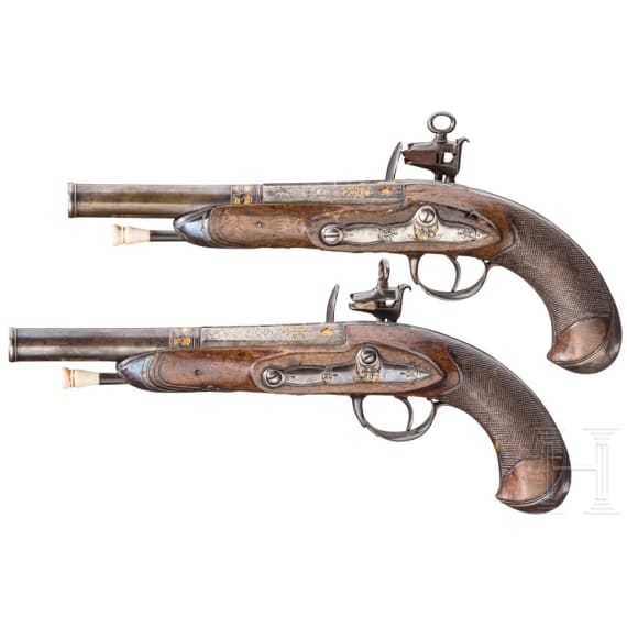 Ein Paar Miquelet-Pistolen, Spanien, um 1800