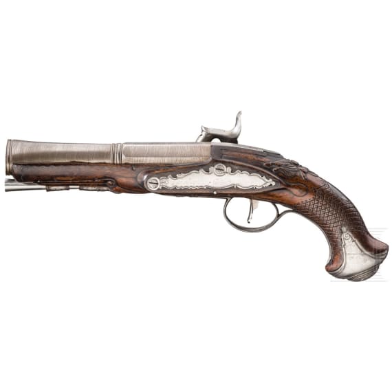 Perkussions-Tromblonpistole, Berleur in L&uuml;ttich, um 1820
