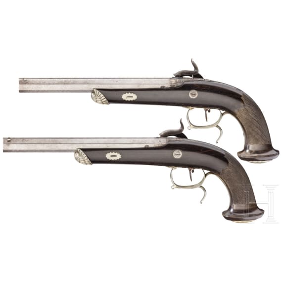 Ein Paar Perkussionspistolen, Boutet, Paris, um 1840