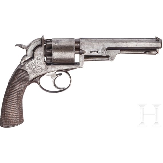 Percussion revolver Bentley & Sons, Liverpool, 1860, in case