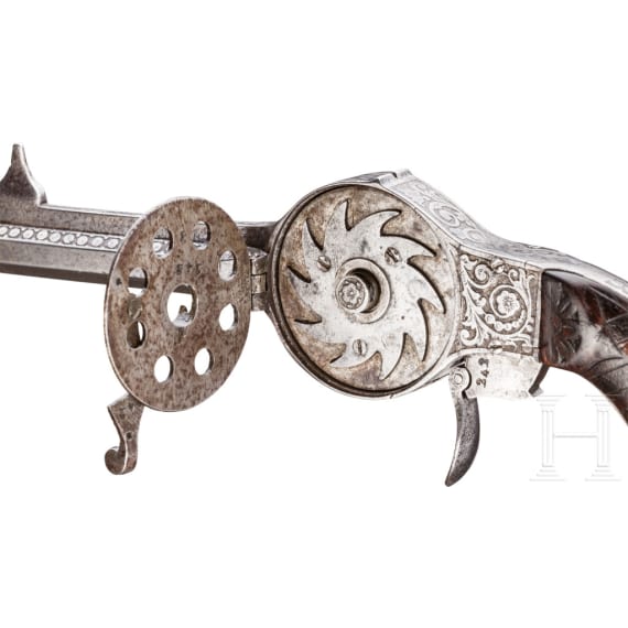 Noel Patent Turret-Revolver ("Rotovolver"), Paris um 1865