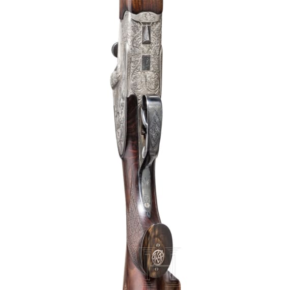 A B&uuml;hag over-and-under combination rifle, Suhl, with scope, with interchangeable smoothbore barrel