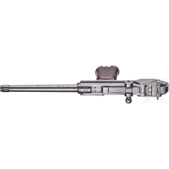 A Borchardt C 93, Loewe Berlin, with shoulder stock, circa 1895