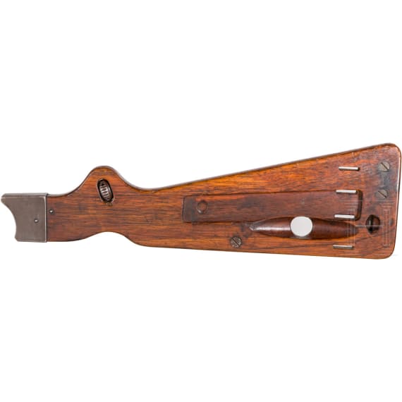 A Borchardt C 93, Loewe Berlin, with shoulder stock, circa 1895