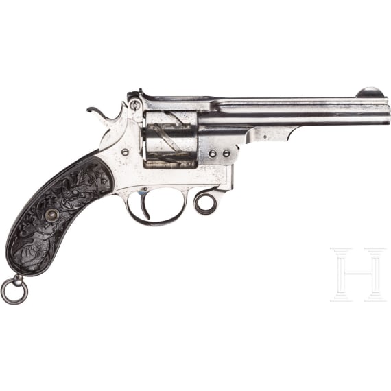 A nickel-plated Mauser Mod. 1878 ("zig-zag revolver")