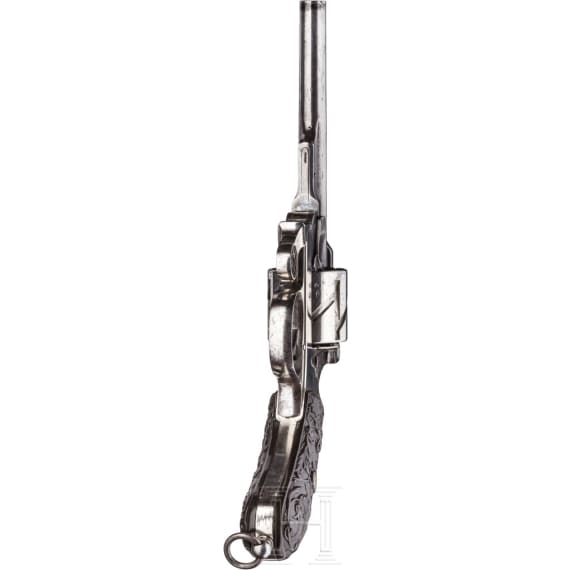 A nickel-plated Mauser Mod. 1878 ("zig-zag revolver")