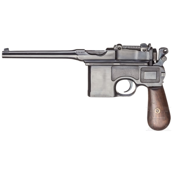 Mauser C 96, mit Kasten und Leder
